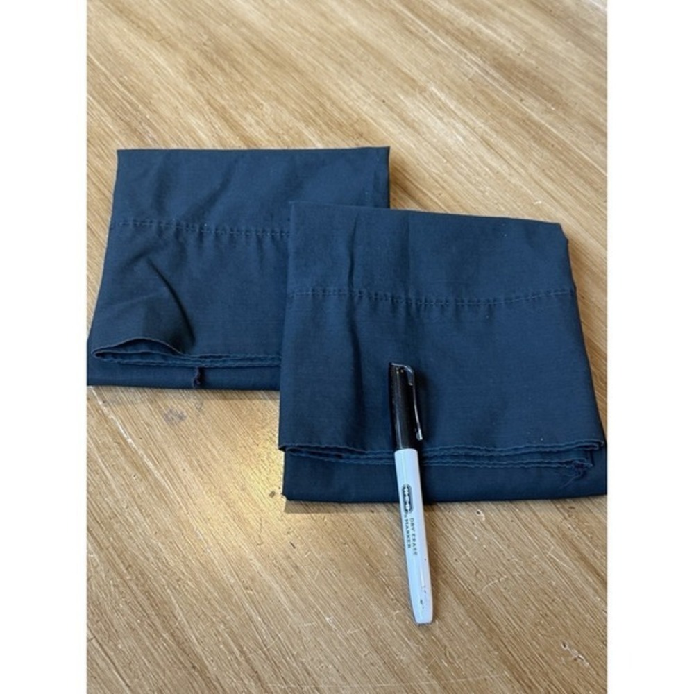 VTG Ralph Lauren Home STANDARD Pillowcases Set Of 2 Deep Green/ Black Green